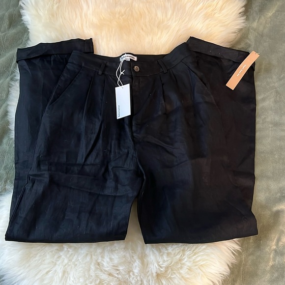 NWT Reformation Linen Mason Pants Size 6 NWT - Picture 4 of 8